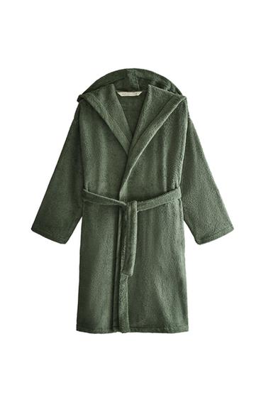ACCAPPATOIO CON CAPPUCCIO (360 g/m²) - Kaki di Zara