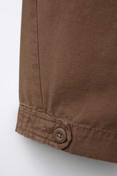 DRAWSTRING BAGGY TROUSERS - Brown by Zara - Image 3