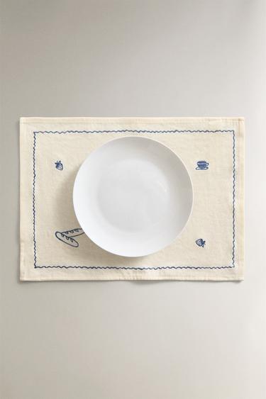 SET DE TABLE BRODÉ PETIT-DÉJEUNER - Bis de Zara - Image 4