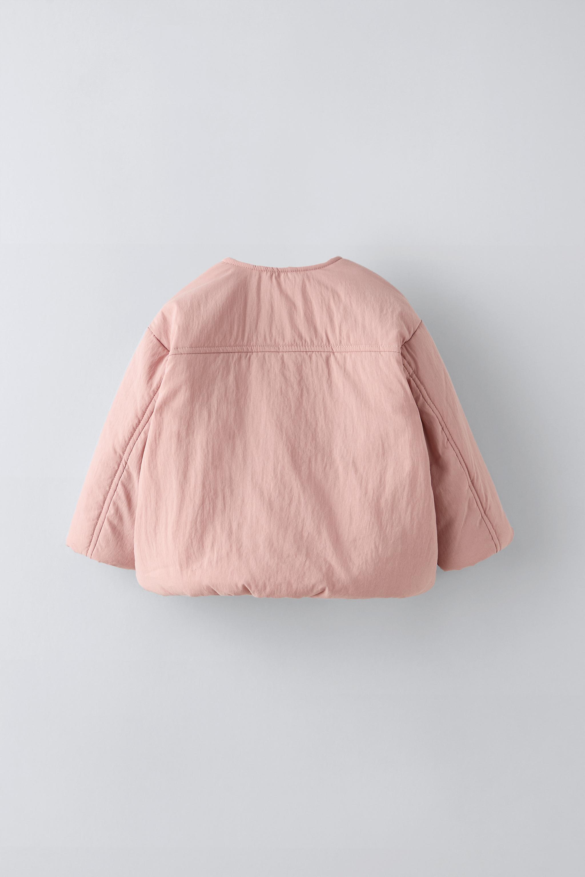 Pink jacket zara best sale