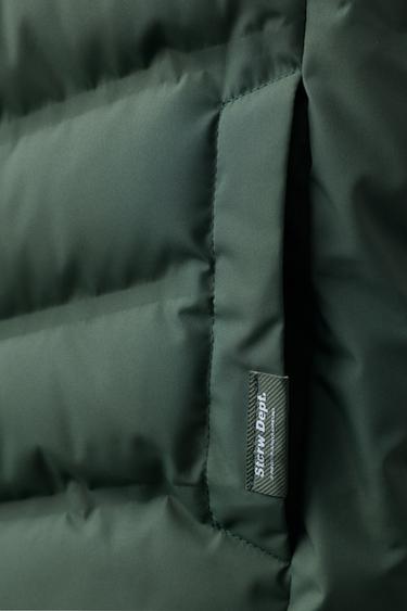 DOUDOUNE SANS MANCHES ULTRALÉGÈRE À CAPUCHE DÉPERLANTE - Kaki clair de Zara - Image 5