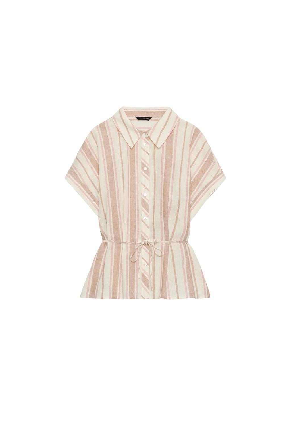METALLIC THREAD STRIPED SHIRT - image 3