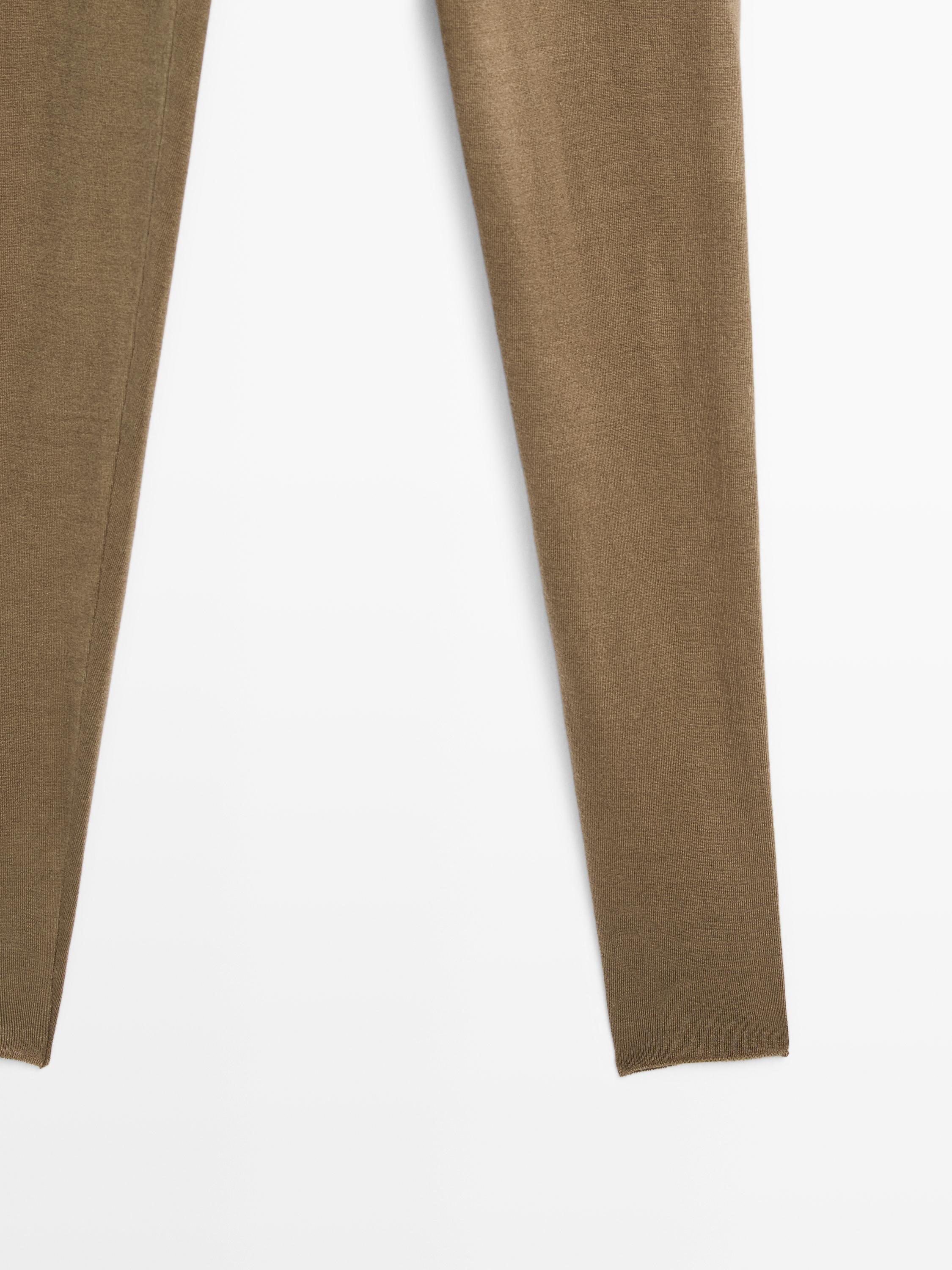 Leggings en maille de soie mélangée - LIMITED