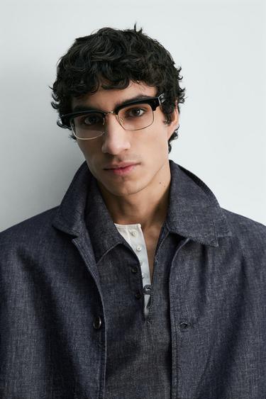 RELAXED FIT DENIM OVERSHIRT - Blue / Indigo by Zara - Image 4