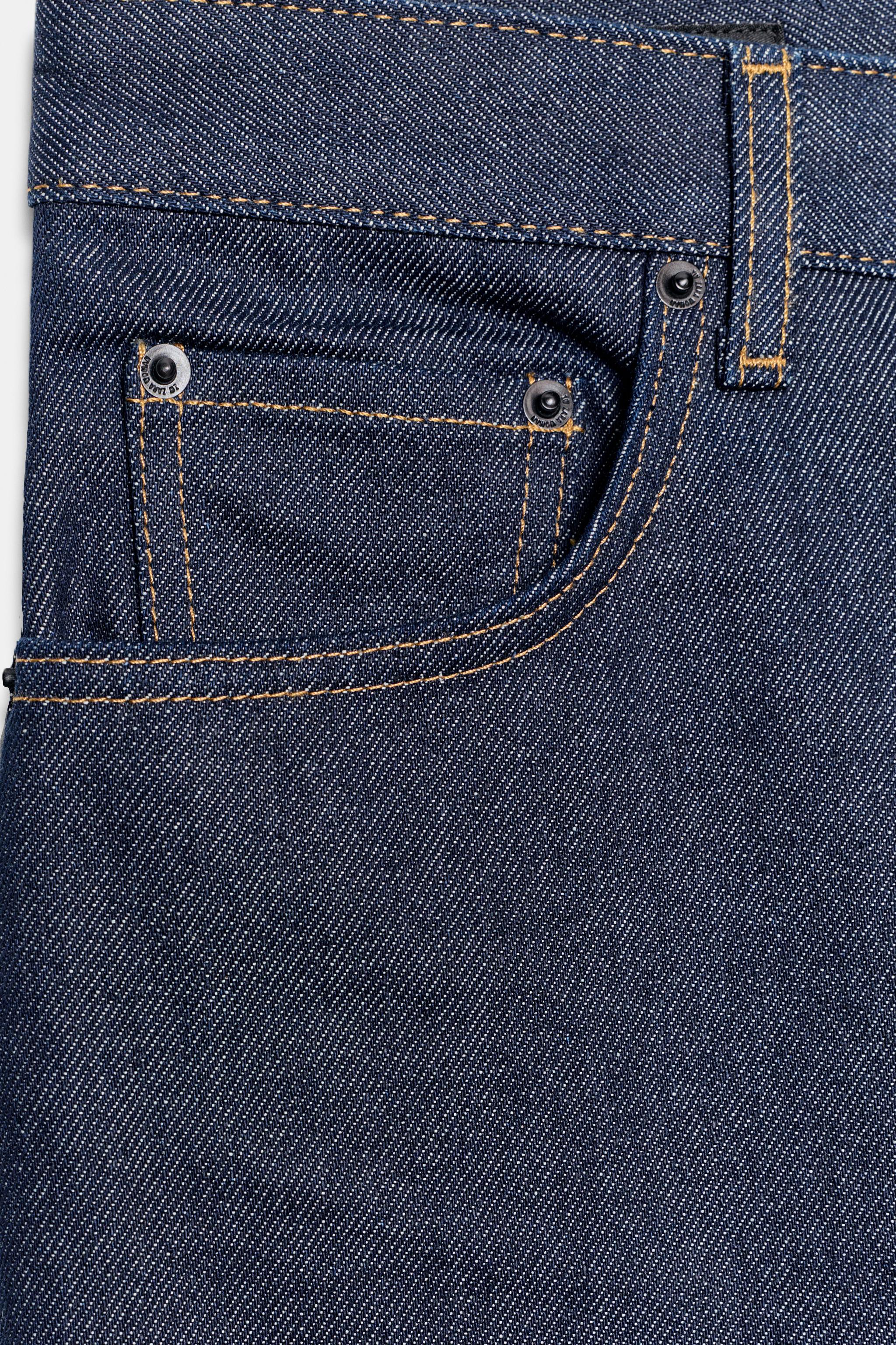 Женские джинсы Zara ZW COLLECTION MID-RISE STRAIGHT LEG JEANS — фото 7