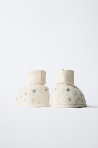 STAR SLIPPERS - Ecru White by Zara