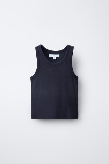 تيشرت RIB سباحة - بحري الخاص بـ Zara