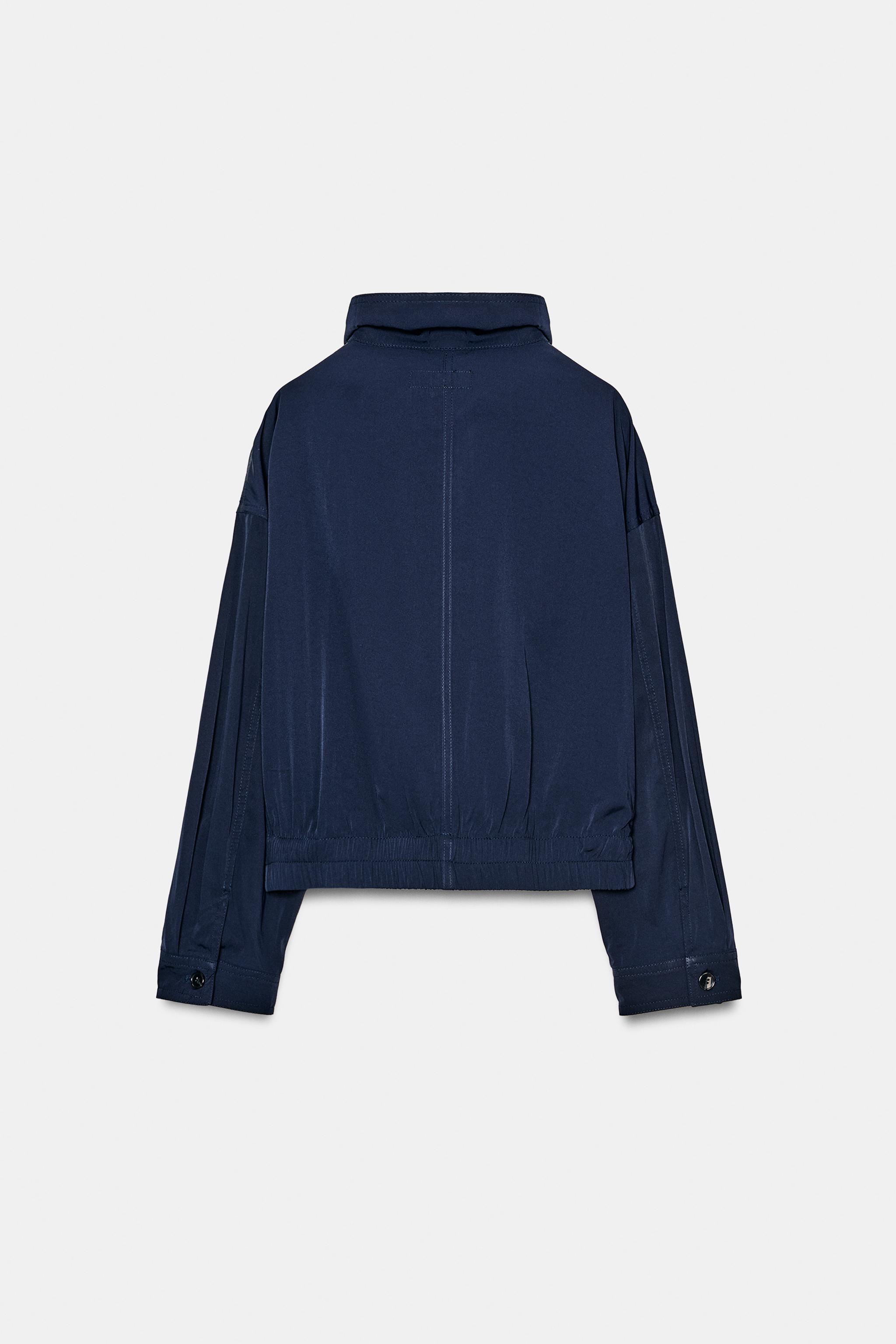 BLOUSON COL MONTANT À POCHES RABAT