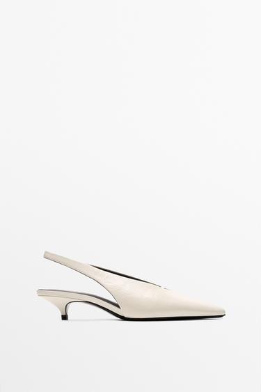 Zara Slingback heels - White - Image 0