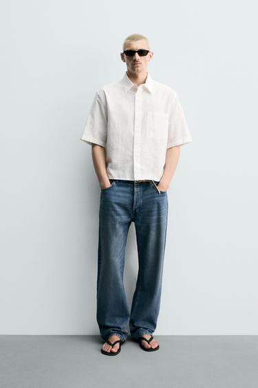 TEXTURED RELAXED FIT SHIRT - White by Zara