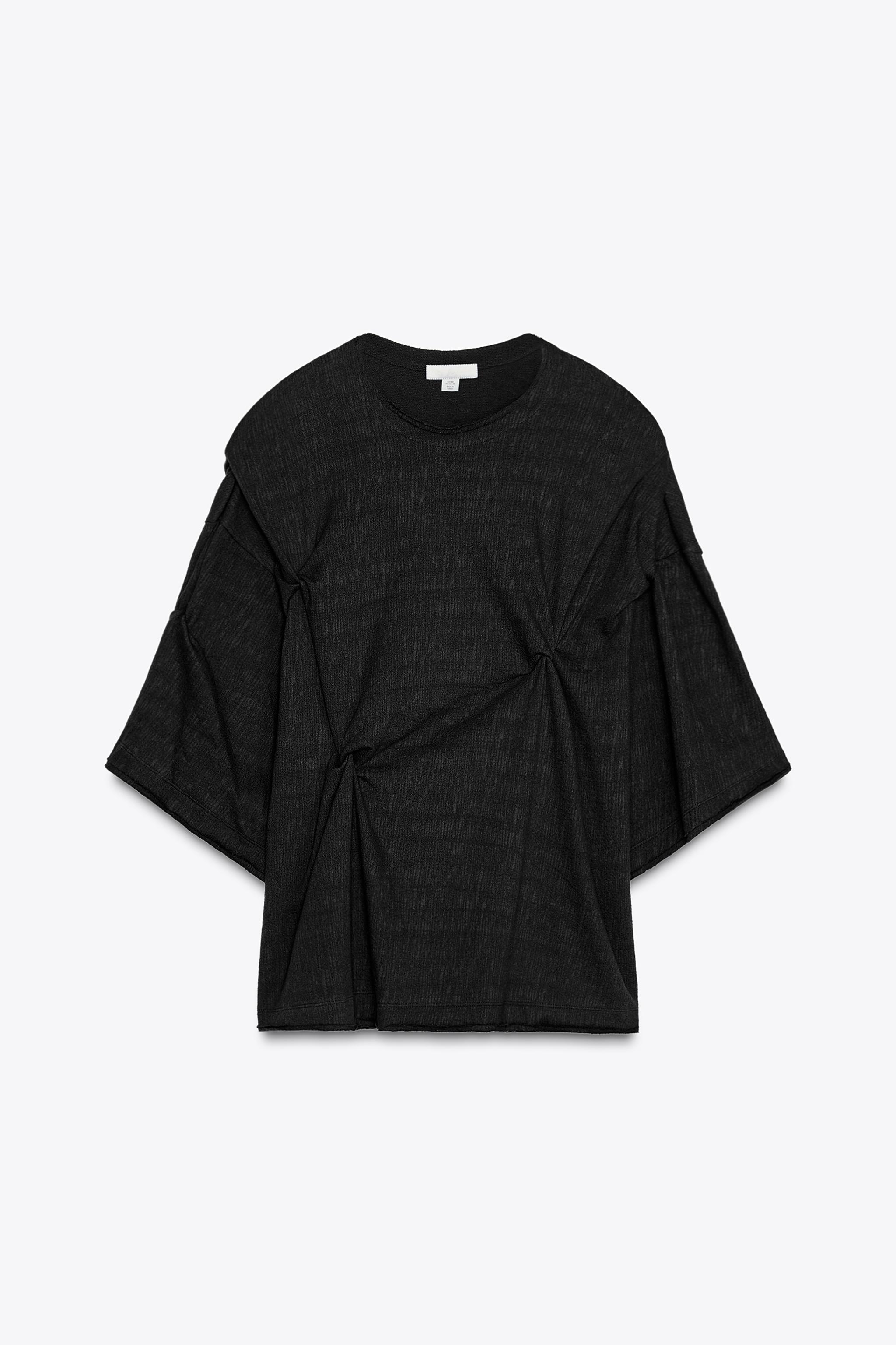 新作⭐︎ZARA ノット ギャザーセーター×FANGLU LIN コラボ S 新作⭐︎ZARA ノット ギャザーセーター×FANGLU LIN コラボ S