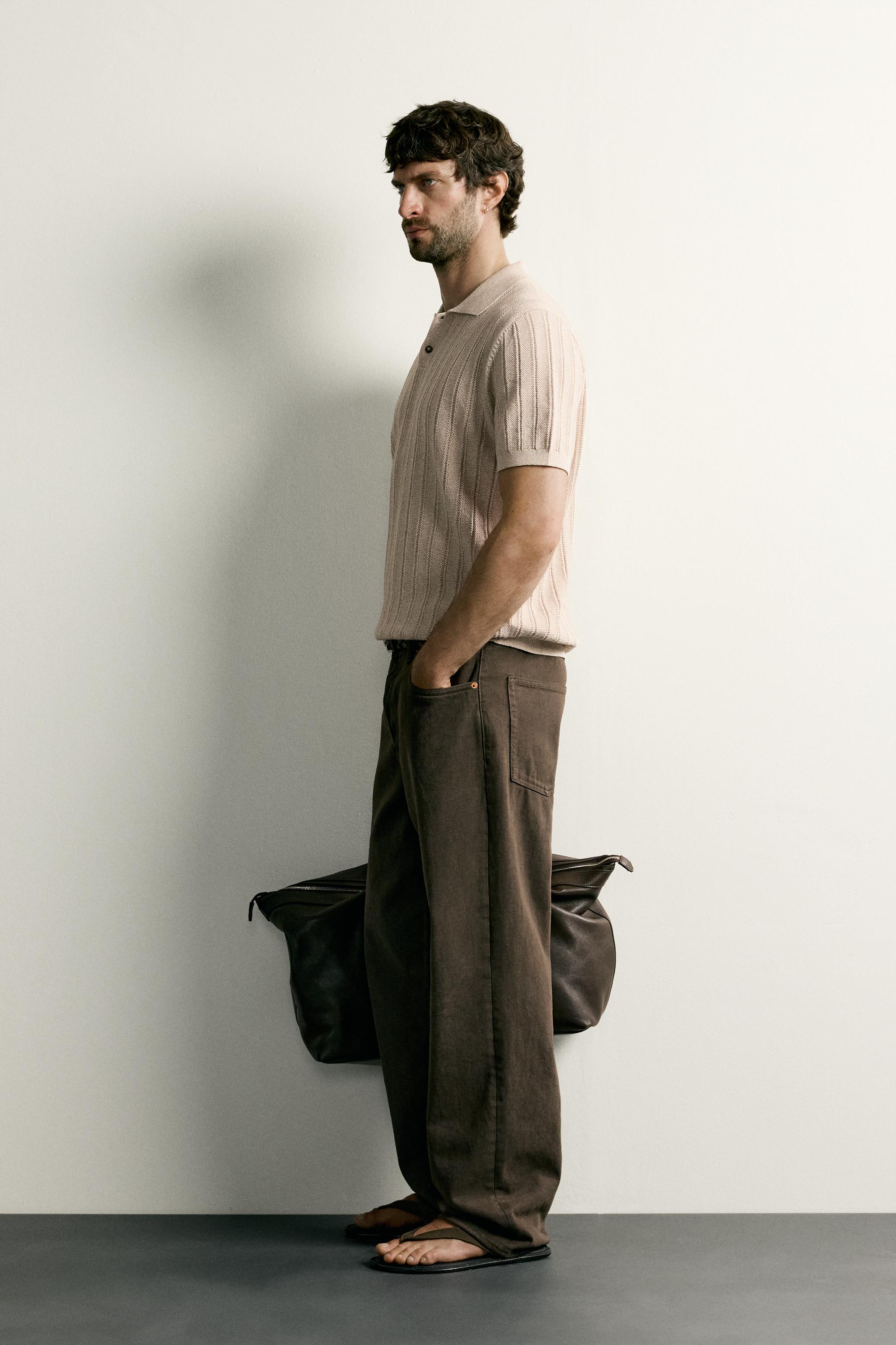 OPEN-KNIT TEXTURED POLO - thumbnail 10
