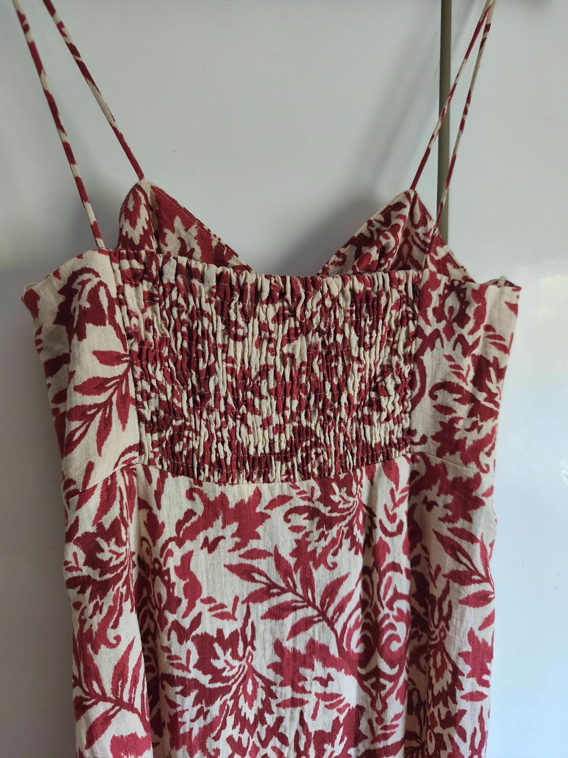 PRINTED RUSTIC MIDI DRESS - Image 3