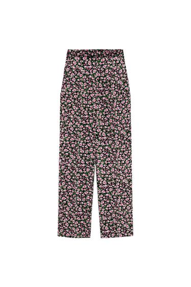 FLORAL PRINT MASCULINE TROUSERS