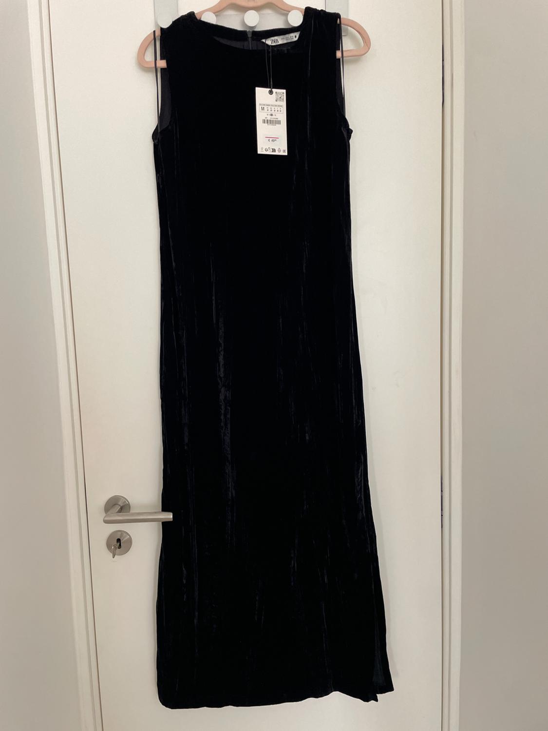 ZW COLLECTION CREASED VELVET DRESS