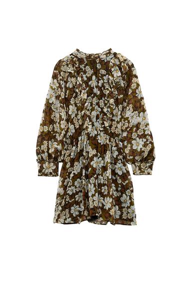 PRINTED JUMPSUIT WITH FRILLS