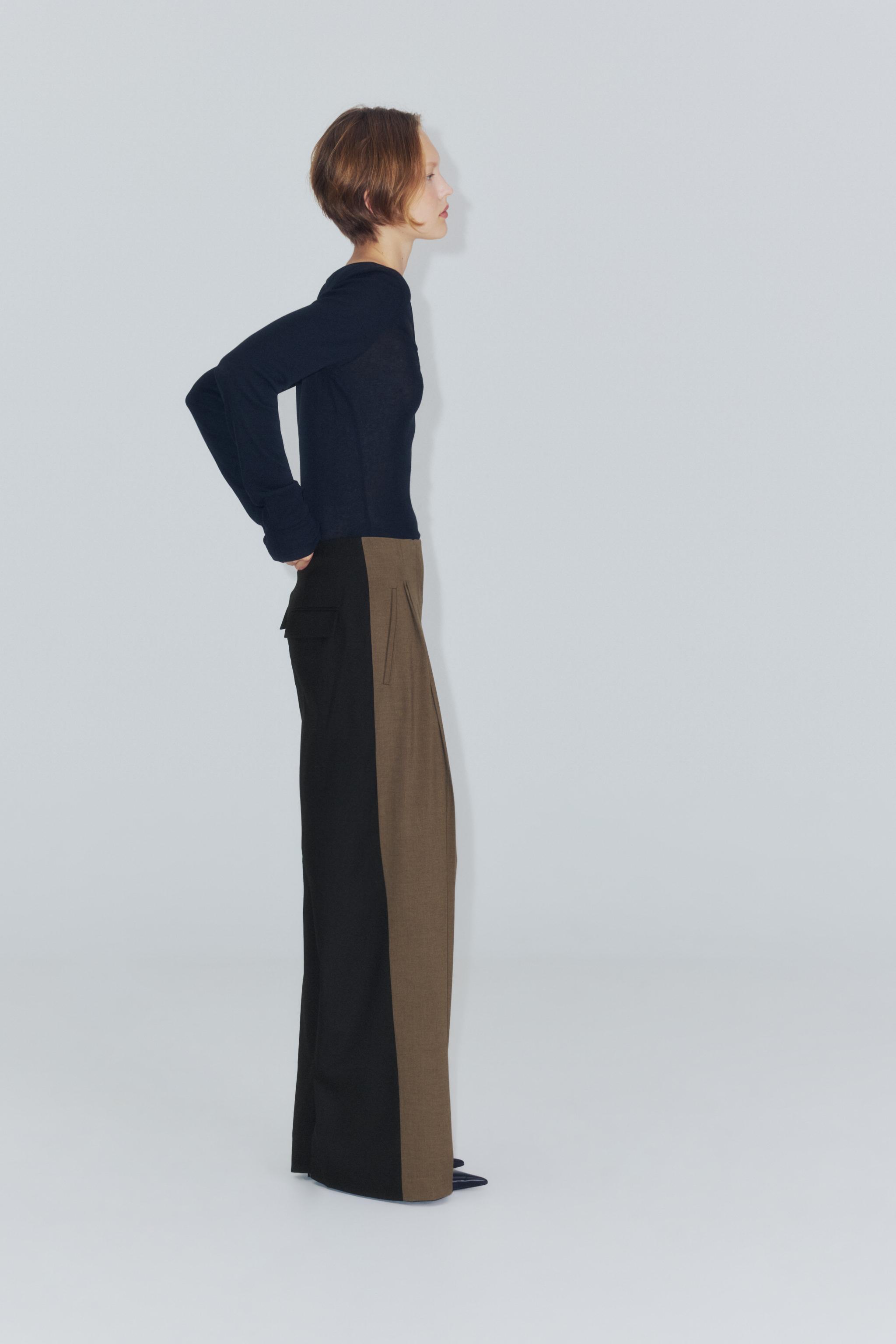 PANTALON COMBINE PLIS ZW COLLECTION