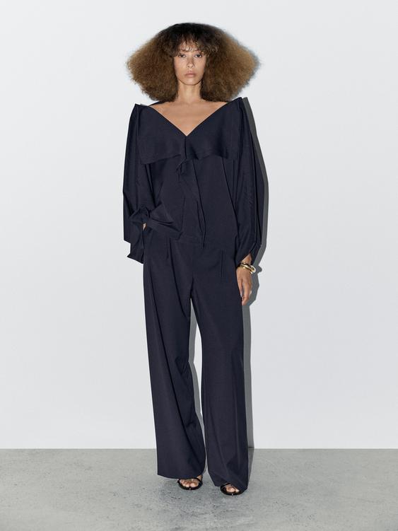 Wool trousers with double darts - STUDIO