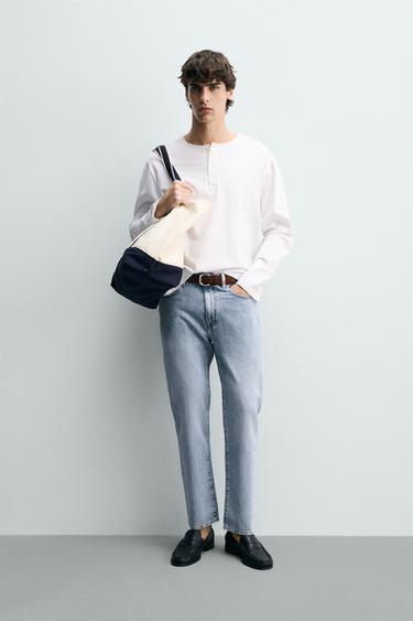 REGULAR FIT JEANS - Mid-blue by Zara