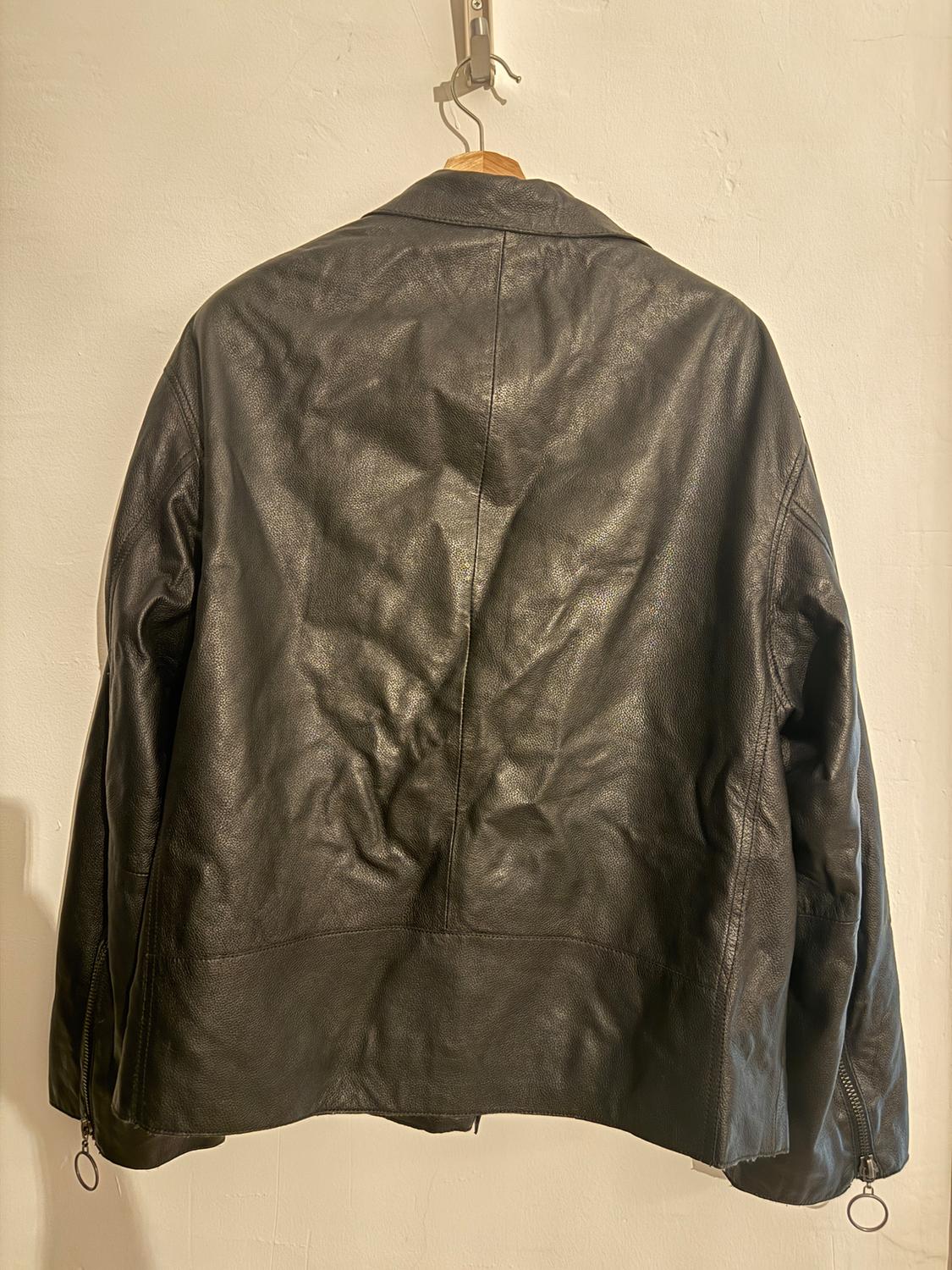 ΔΕΡΜΑΤΙΝΟ ΜΠΟΥΦΑΝ BIKER OVERSIZE - Image 3