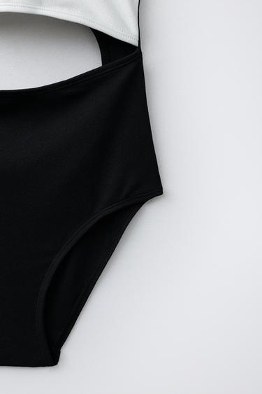 AGES 6-14 / CUT-OUT SWIMSUIT - Black by Zara - Image 4