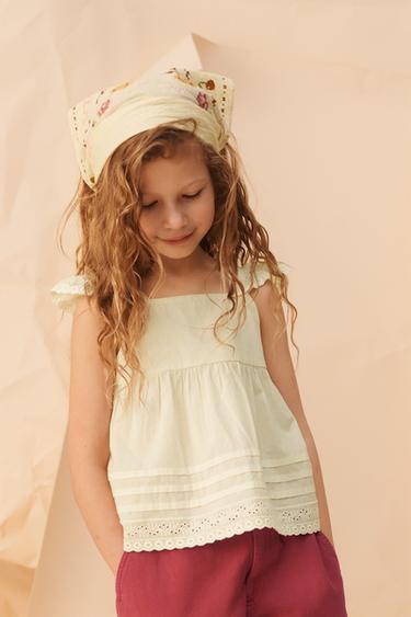 LIMITED EDITION CHERRY PRINT BANDANA - Beige-pink by Zara