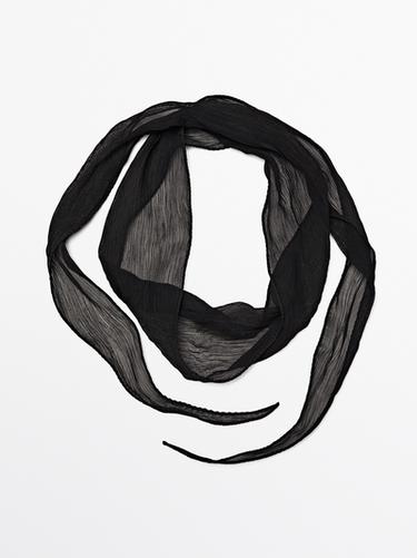Fular corbatero - Negro de Zara