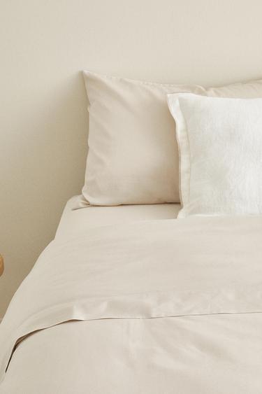 DRAP PLAT SATIN FESTON (300 FILS) - Beige de Zara - Image 7