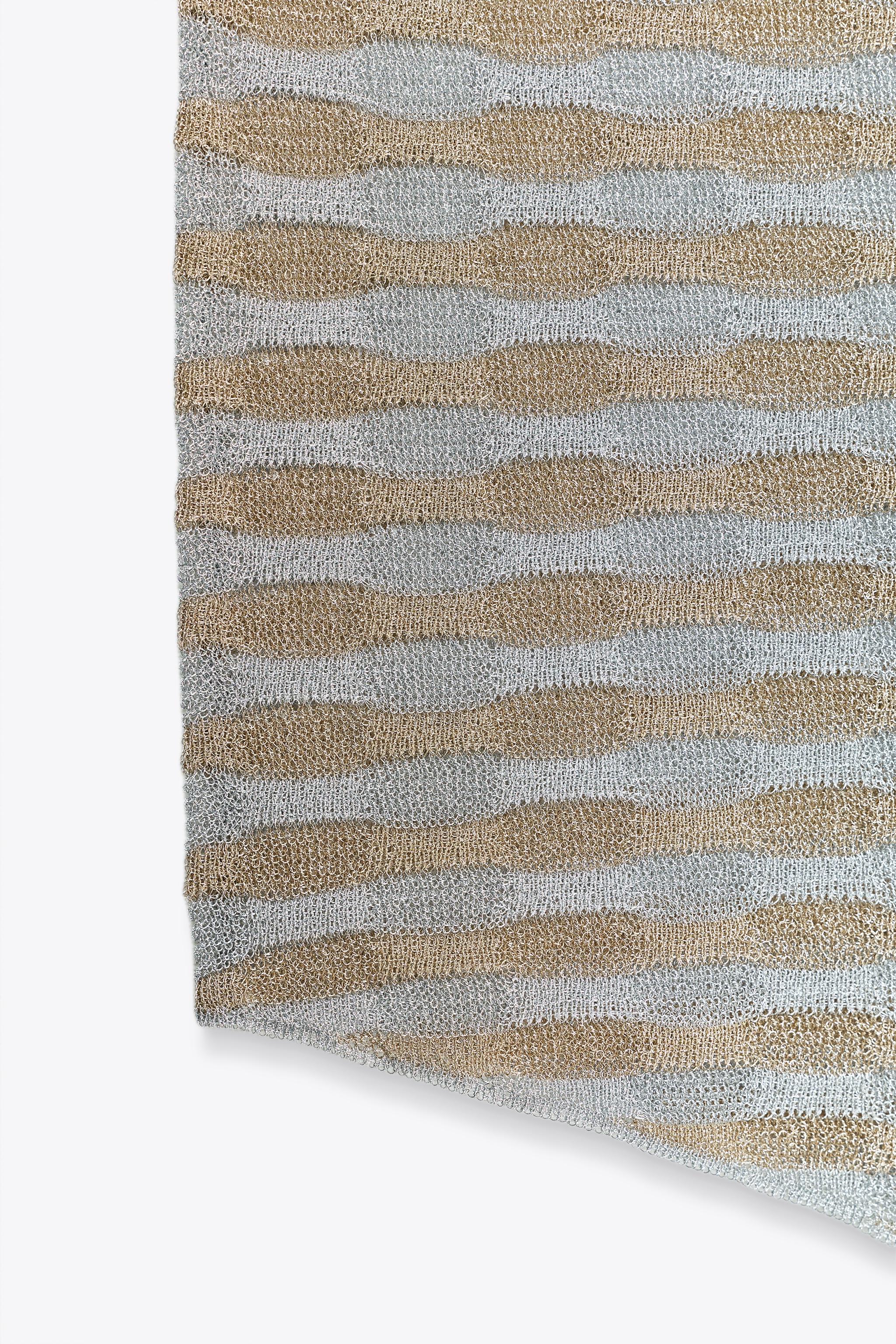 METALLIC THREAD ASYMMETRIC TOP