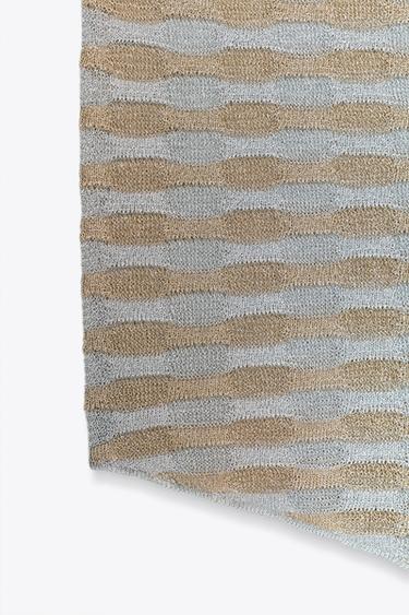 ASYMMETRIC METALLIC THREAD TOP - Gold / Silver by Zara - Image 5