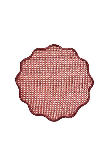 YELLOW FLORAL PAPER PLACEMAT - Pink by Zara