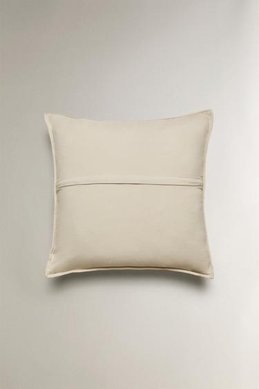 MICROFIBRE CUSHION COVER FOR QUILTS - Light beige by Zara - Image 2
