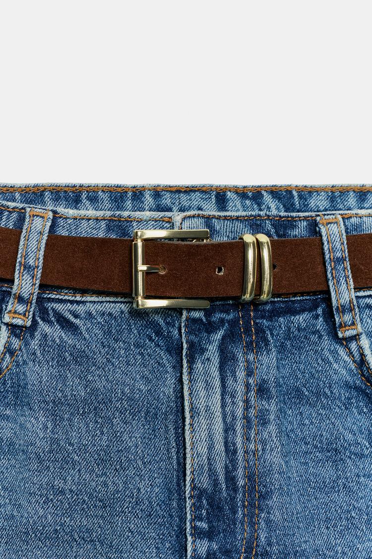 Jeans culotte de tiro alto con cinturón Z1975 6