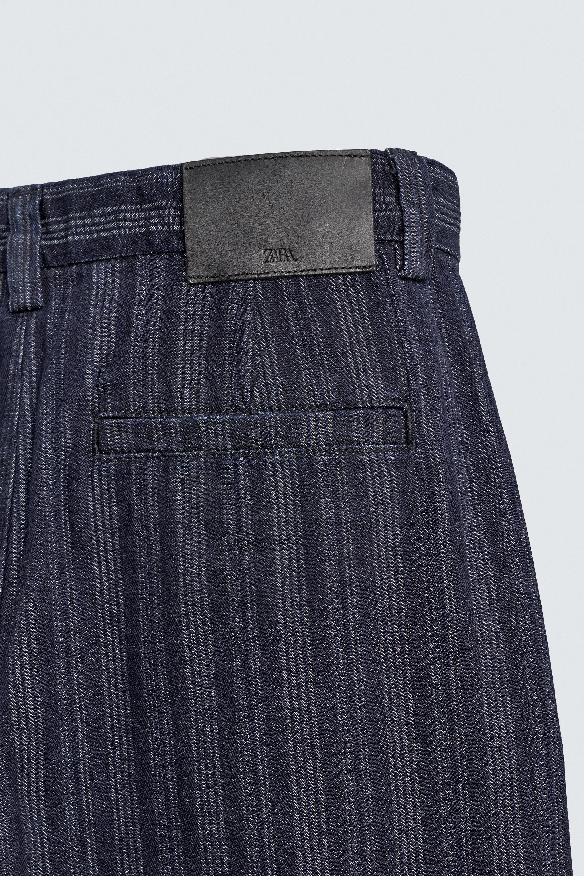 PANTALON CHINO DÉCONTRACTÉ À RAYURES