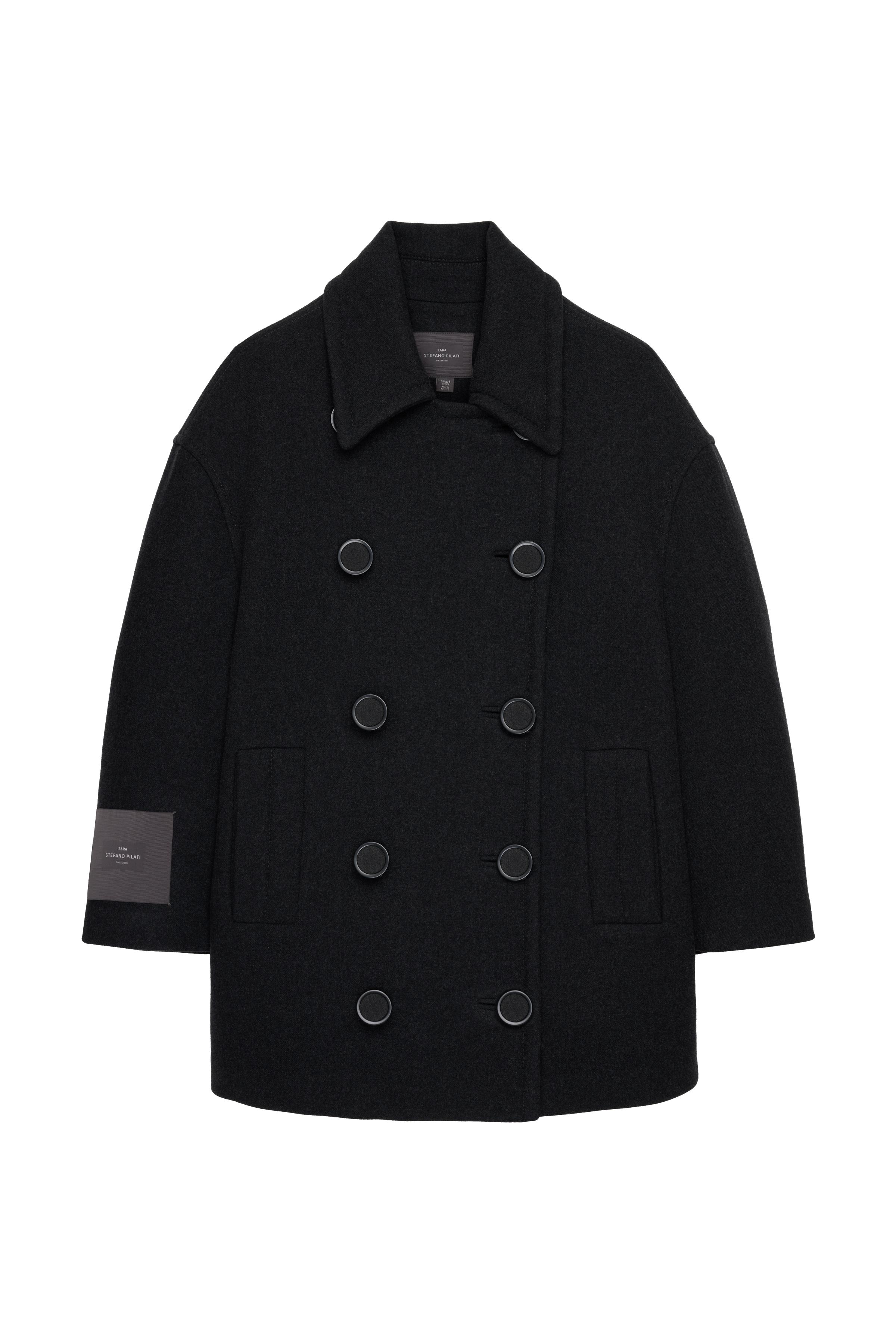 OVERSIZED WOOL BLEND COAT X STEFANO PILATI SECOND HAND | Zara Preowned