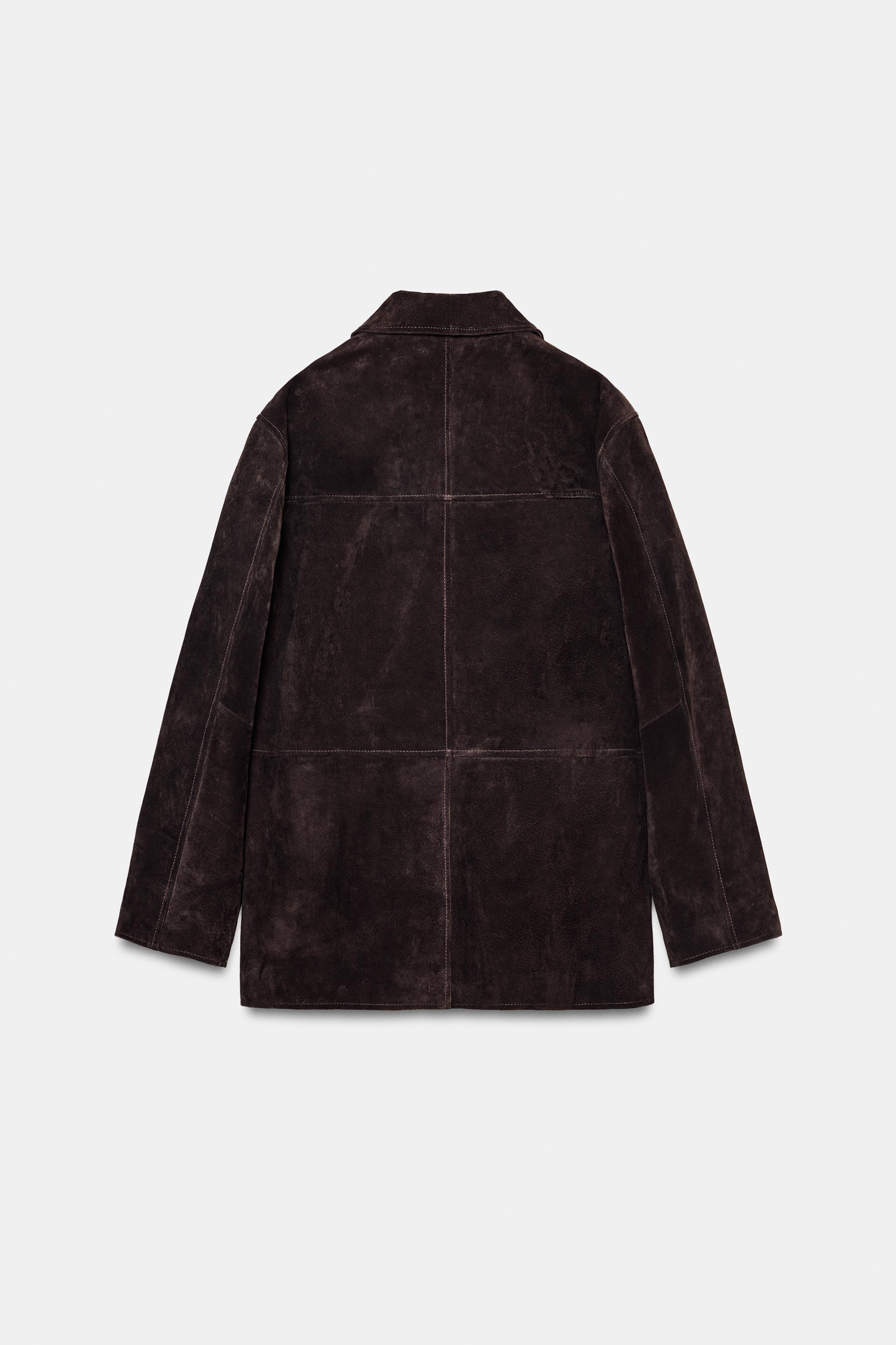 リアルスエードレザージャケット - ブラウン | ZARA Japan / 日本