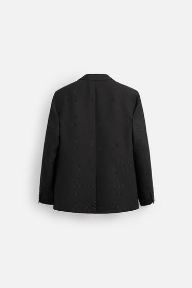 POLKA DOT JACQUARD LIMITED EDITION BLAZER - Black by Zara - Image 3