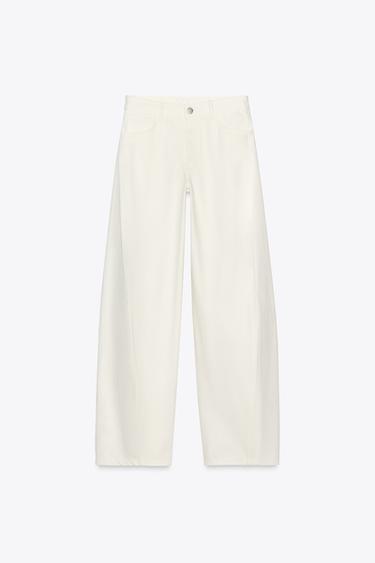 PANTALON BALLOON ZW COLLECTION - Blanc cassé de Zara - Image 3