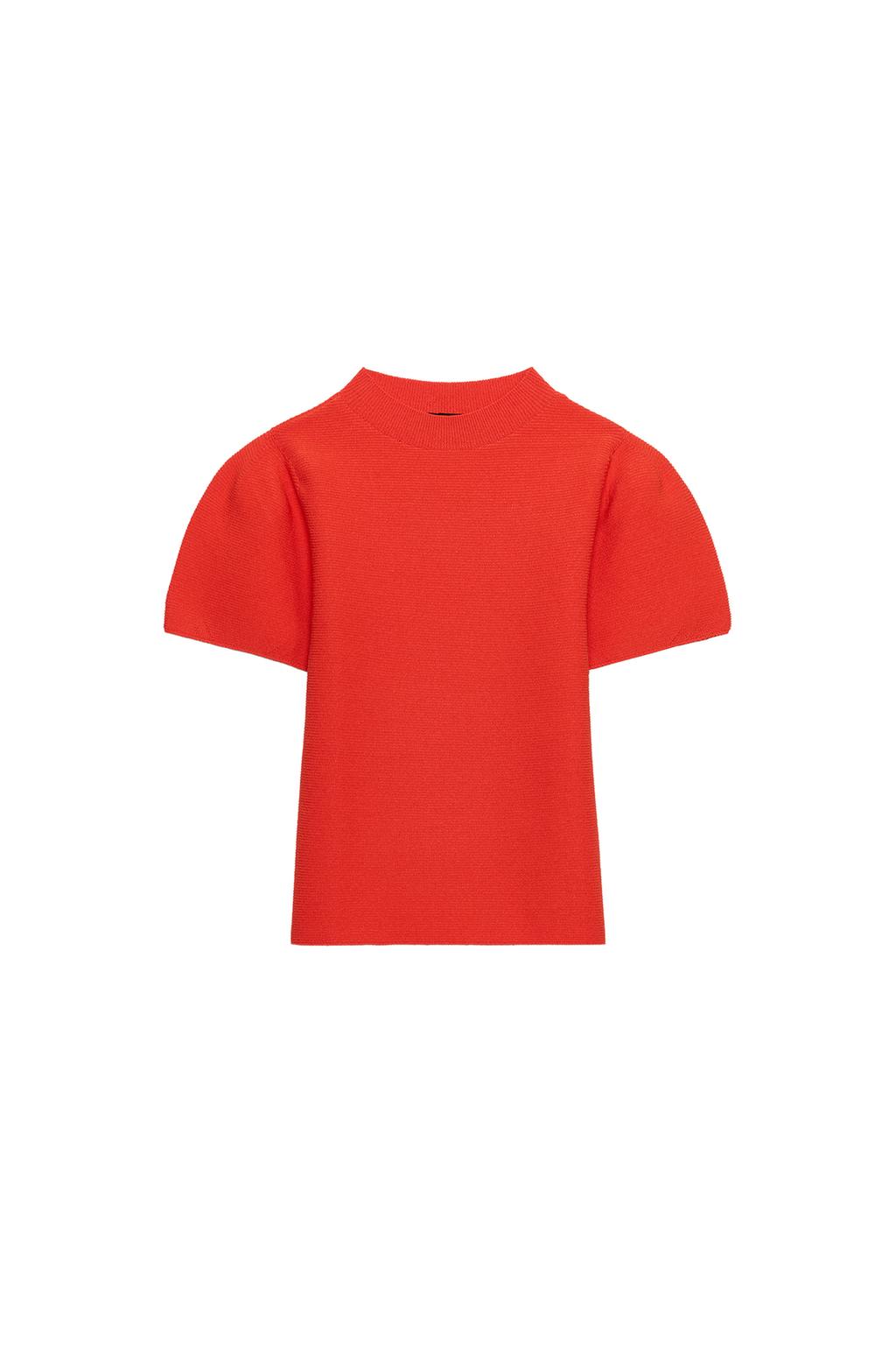 PUFF SLEEVE KNIT TOP - image 3