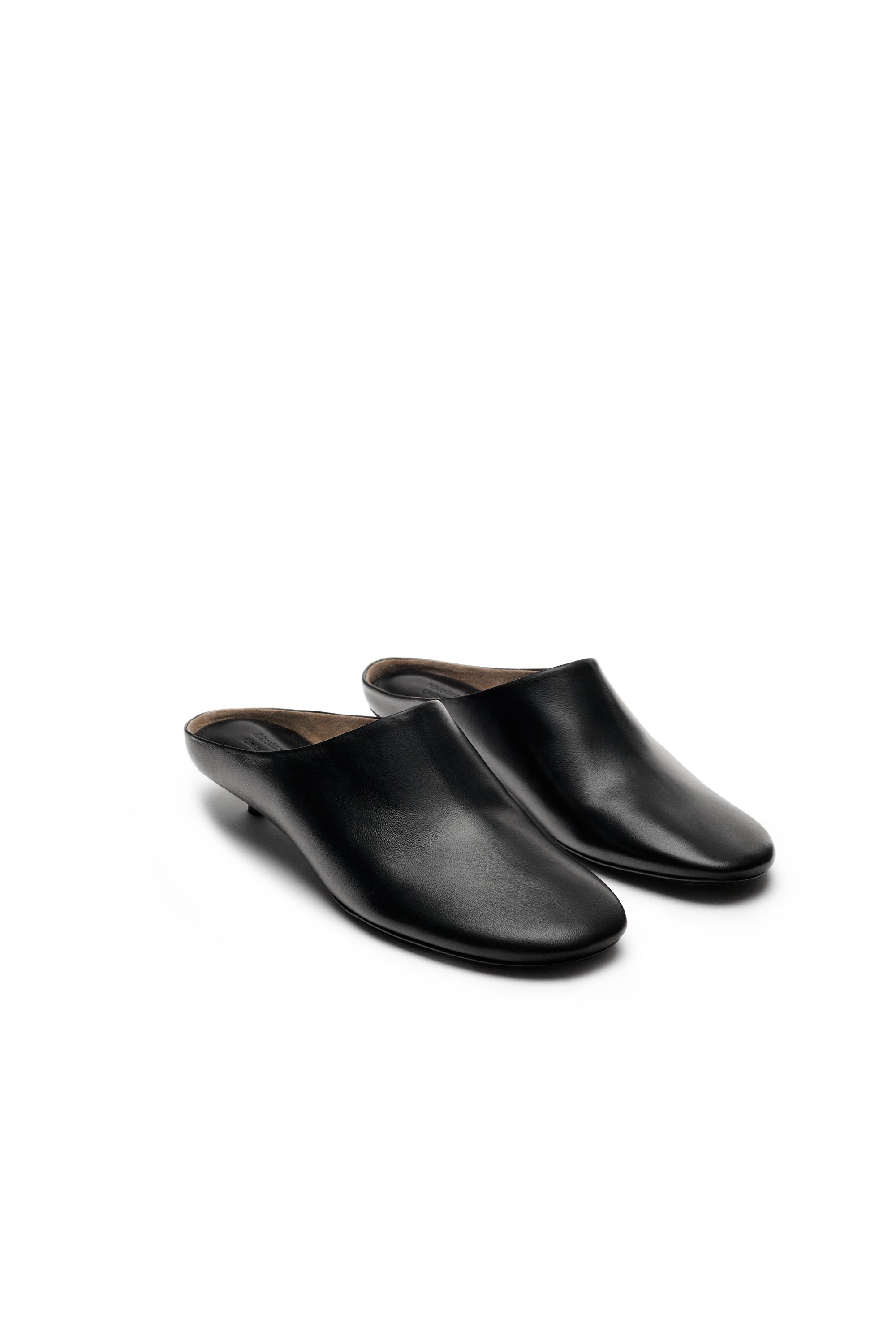 Low-heel leather mule - LIMITED EDITION