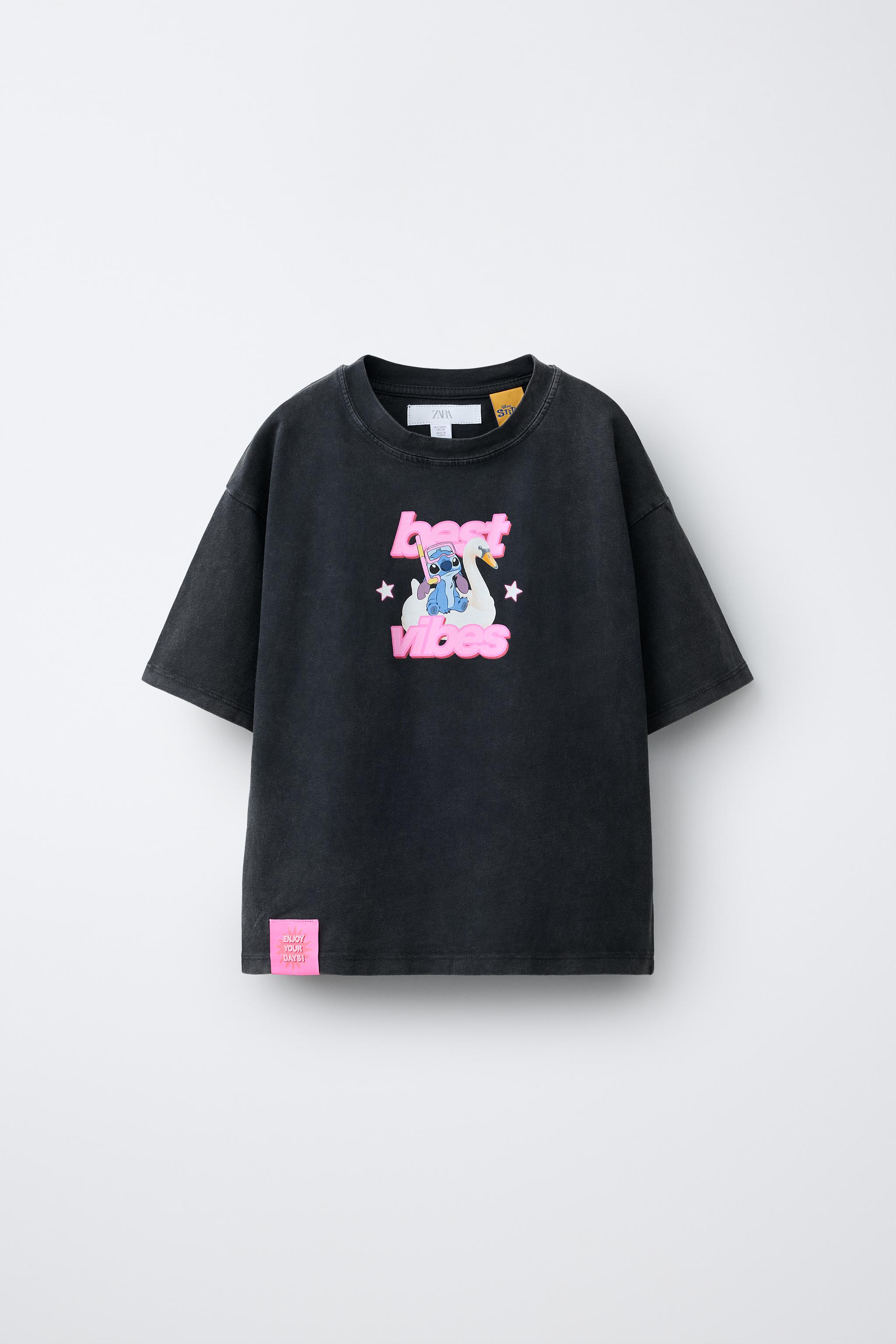 T-SHIRT EFFET DÉLAVÉ LILO & STITCH © DISNEY