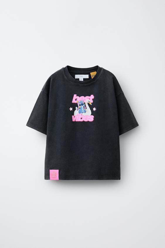 LILO & STITCH ©DISNEY FADED-EFFECT T-SHIRT - Anthracite grey by Zara - Image 0