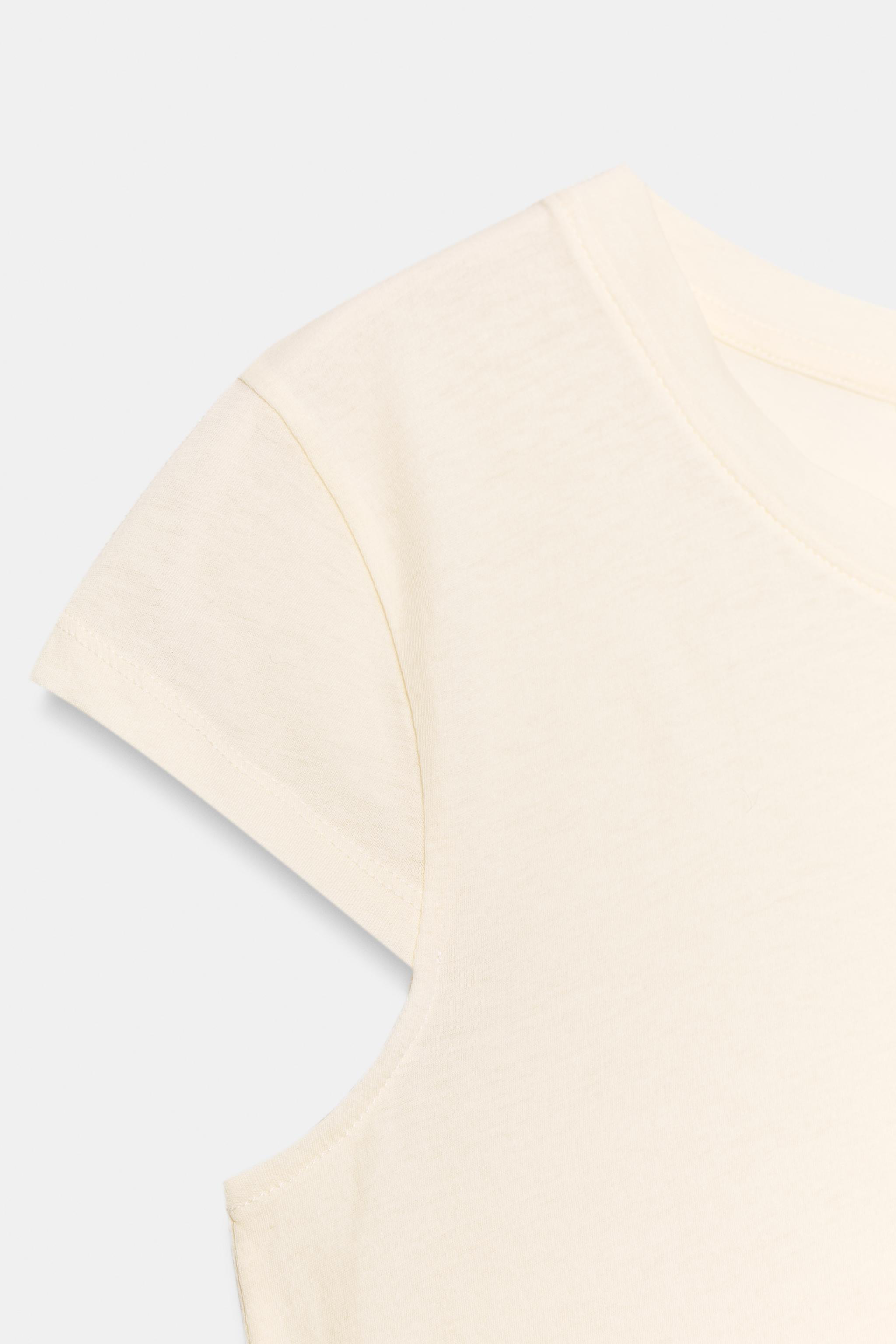 MİNİMAL KISA KOLLU T-SHIRT - Görsel 6