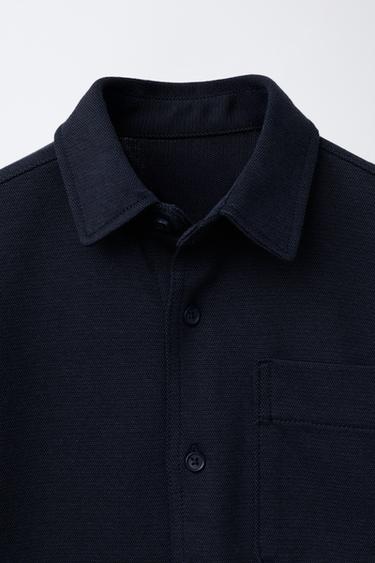 SURCHEMISE CONFORT - Bleu marine de Zara - Image 2