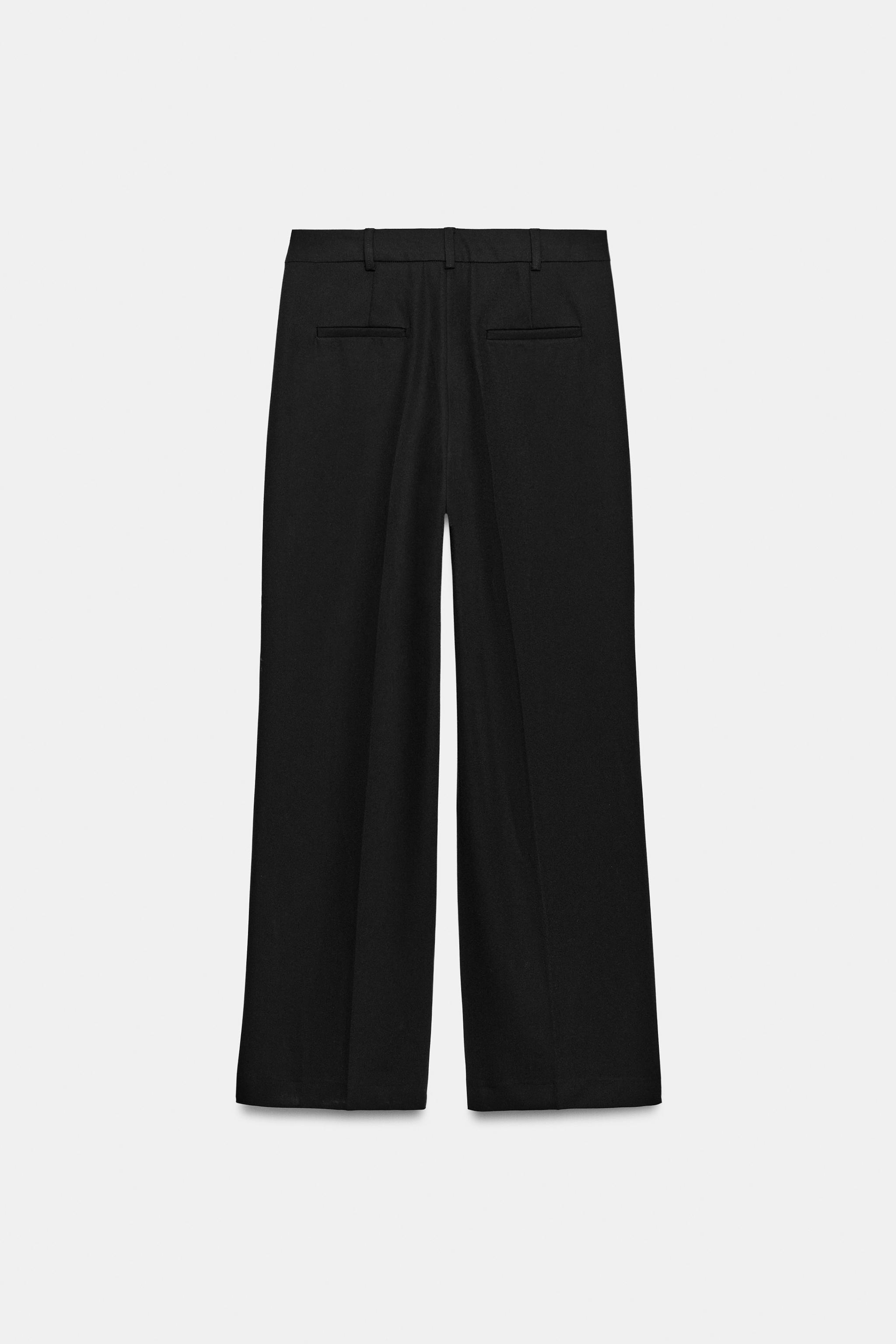 Женские брюки Zara ZW COLLECTION FRONT PLEAT TROUSERS — фото 7
