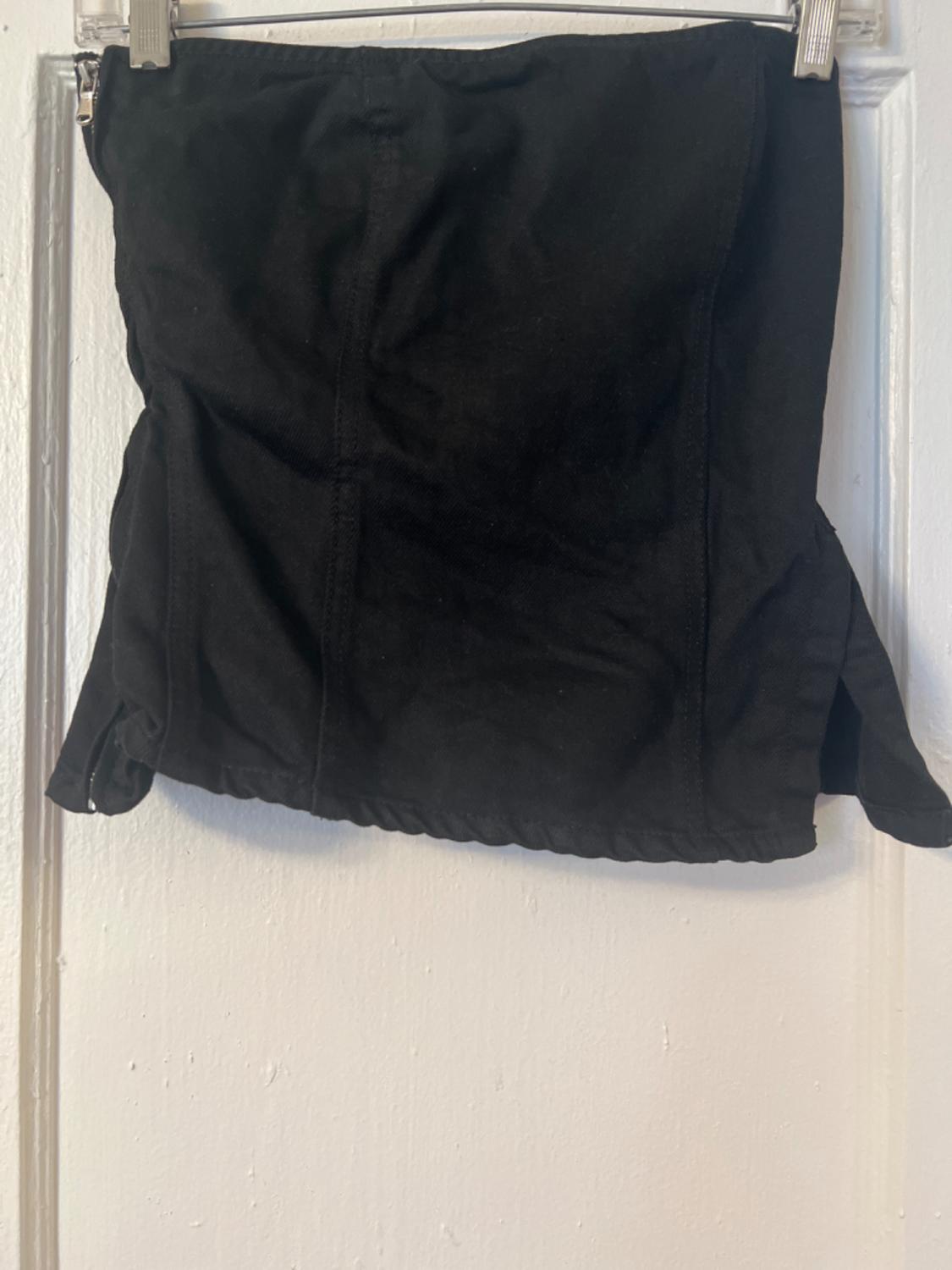 STRAPLESS COATED TOP