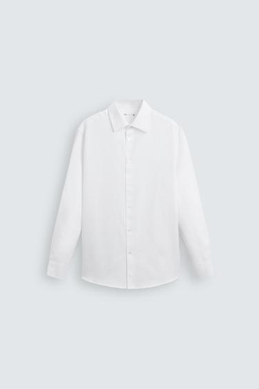 EASY CARE TEXTURED SHIRT - White by Zara