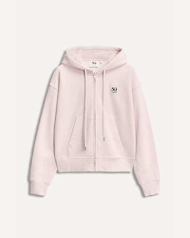Zara 50TH ANNIVERSARY PATCH HOODIE - Pastel pink
