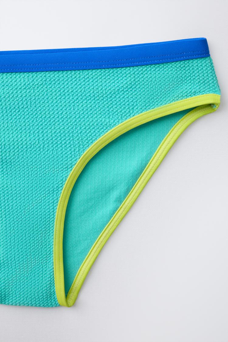 6-14 AÑOS/ BIKINI CON PESPUNTES CONTRASTANTES 6