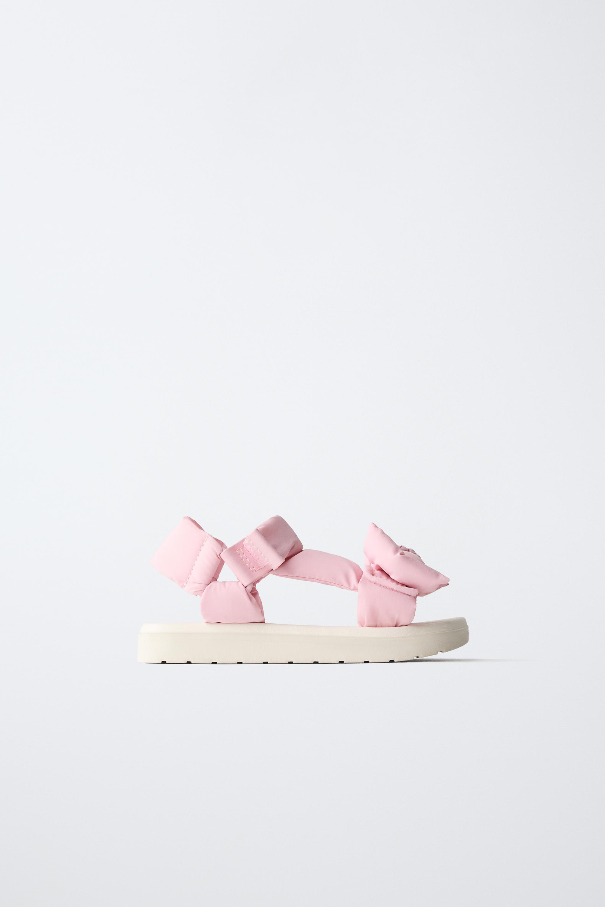 BOW QUILTED SANDALS